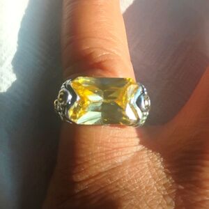 🎉💝Magnificent!/Yellow 💛 Citrine gemstone Ring💛💝